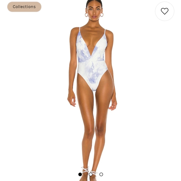 Jonathan SIMKHAI Ingrid One Piece in Sky Tie Dye - Picture 2 of 16